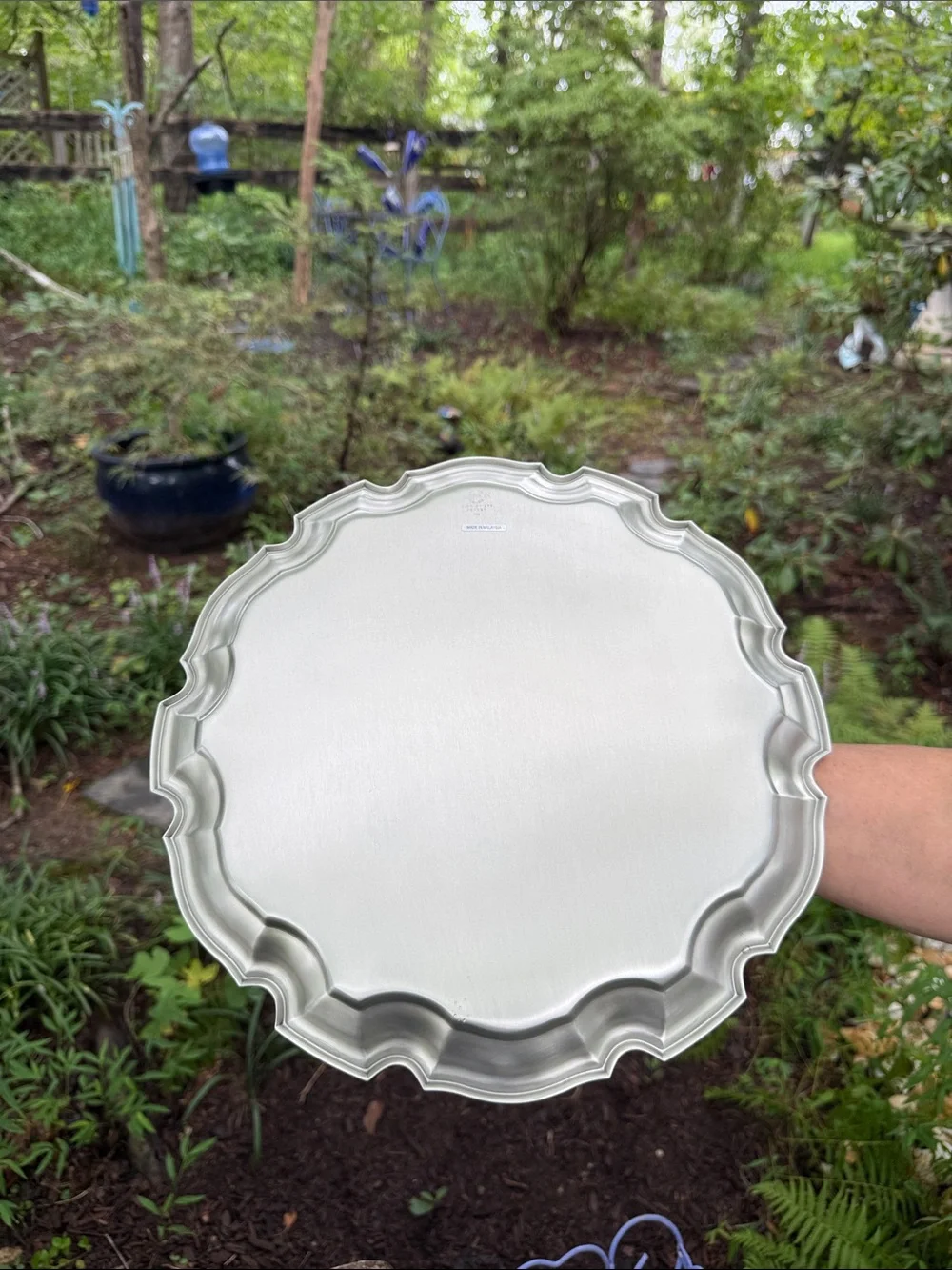 Lenox Clear Glass Scalloped Serving Bowl